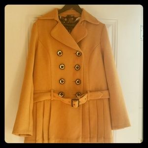 Gold Double Breast Peacoat